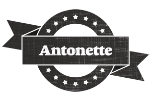 Antonette grunge logo