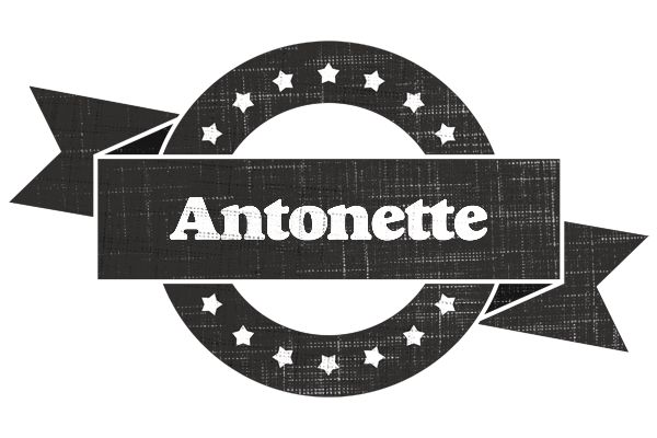 Antonette grunge logo