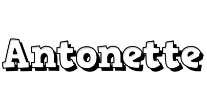 Antonette snowing logo