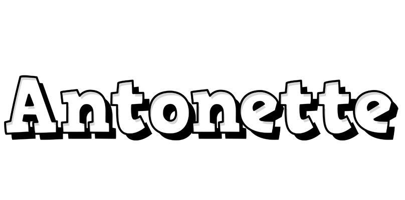 Antonette snowing logo