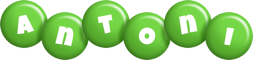 Antoni candy-green logo
