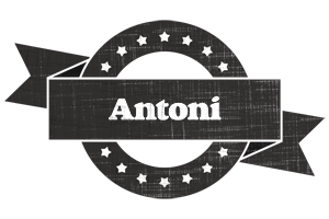 Antoni grunge logo