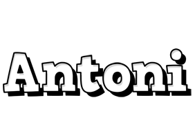 Antoni snowing logo