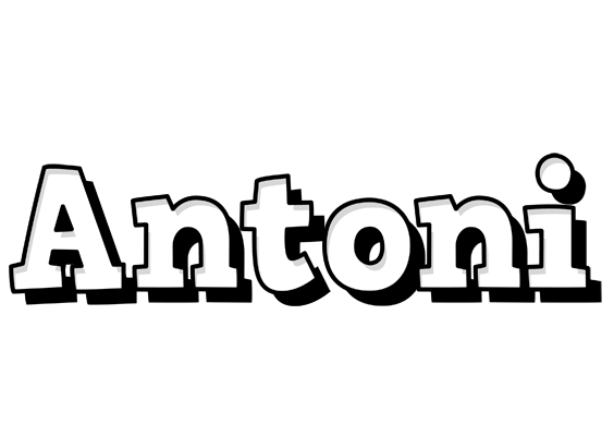 Antoni snowing logo