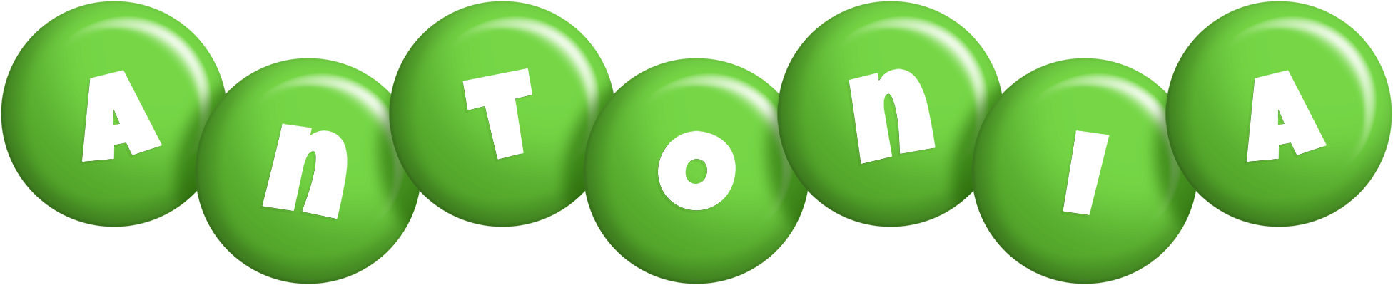 Antonia candy-green logo