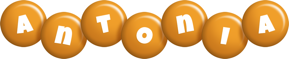 Antonia candy-orange logo