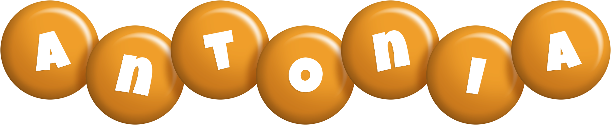 Antonia candy-orange logo