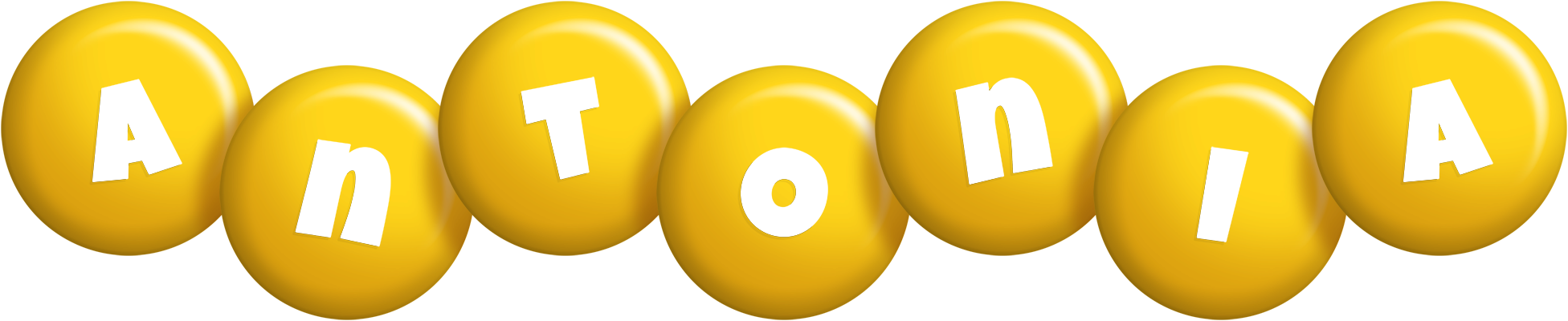 Antonia candy-yellow logo