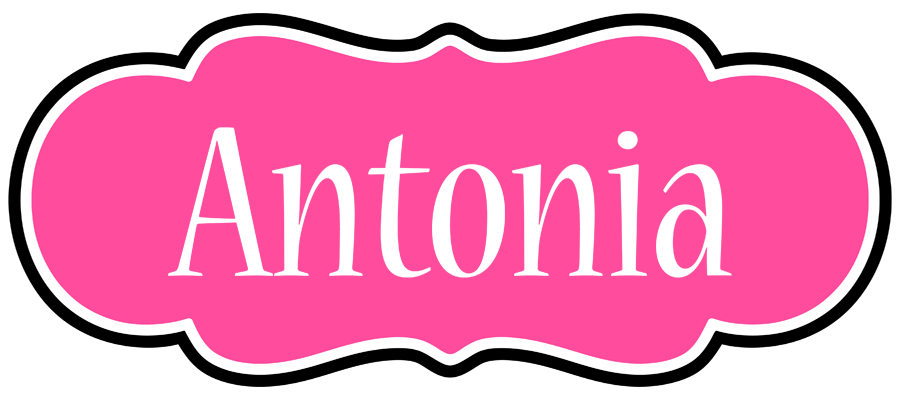 Antonia invitation logo