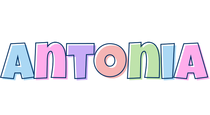 Antonia pastel logo