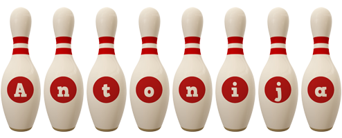 Antonija bowling-pin logo