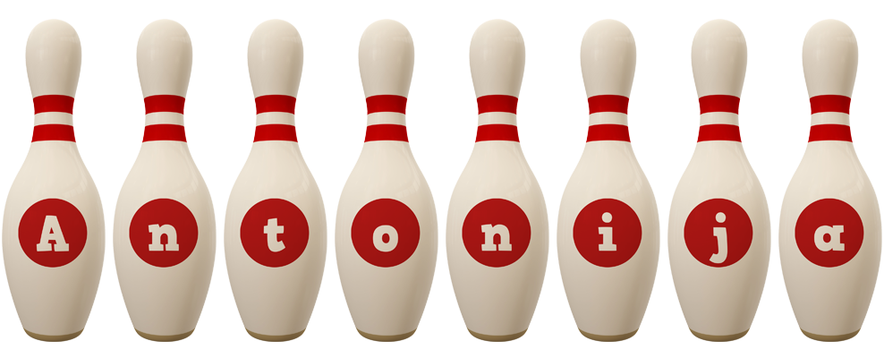 Antonija bowling-pin logo