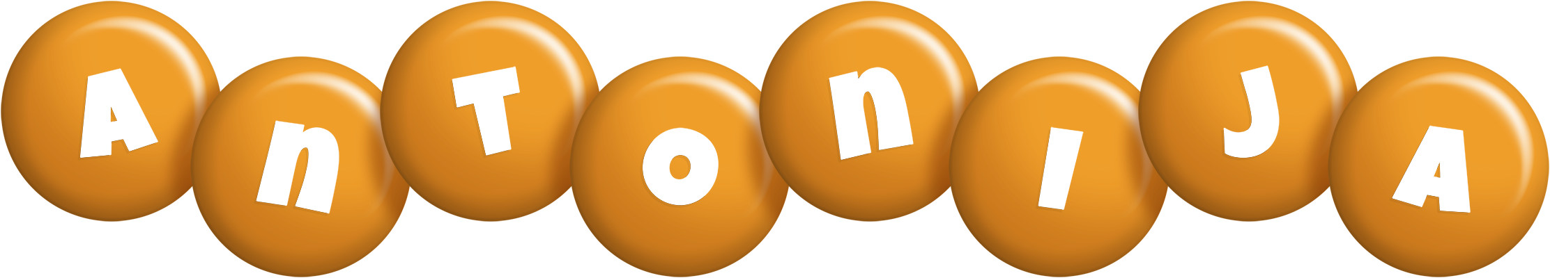 Antonija candy-orange logo