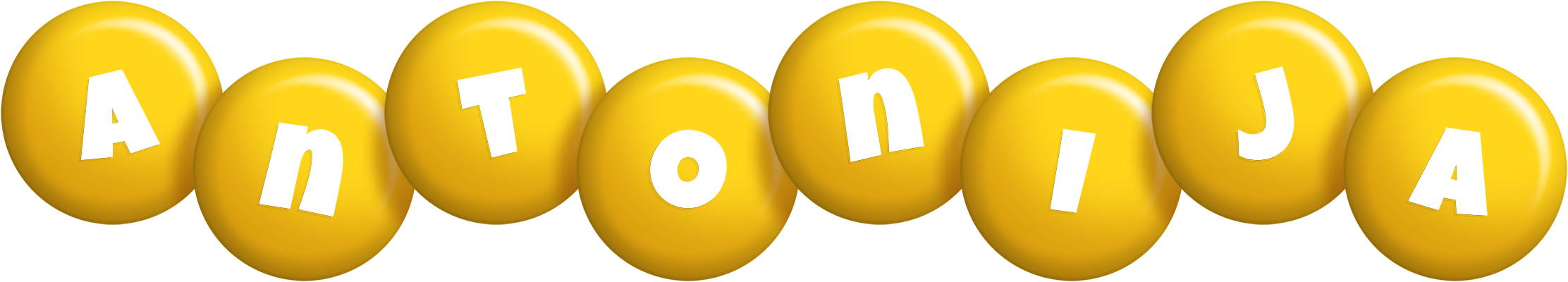 Antonija candy-yellow logo