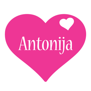Antonija love-heart logo