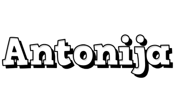 Antonija snowing logo