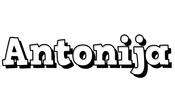 Antonija snowing logo