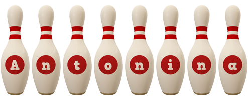 Antonina bowling-pin logo