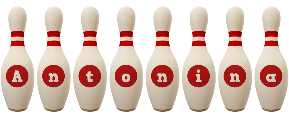 Antonina bowling-pin logo