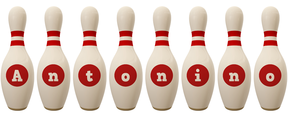 Antonino bowling-pin logo