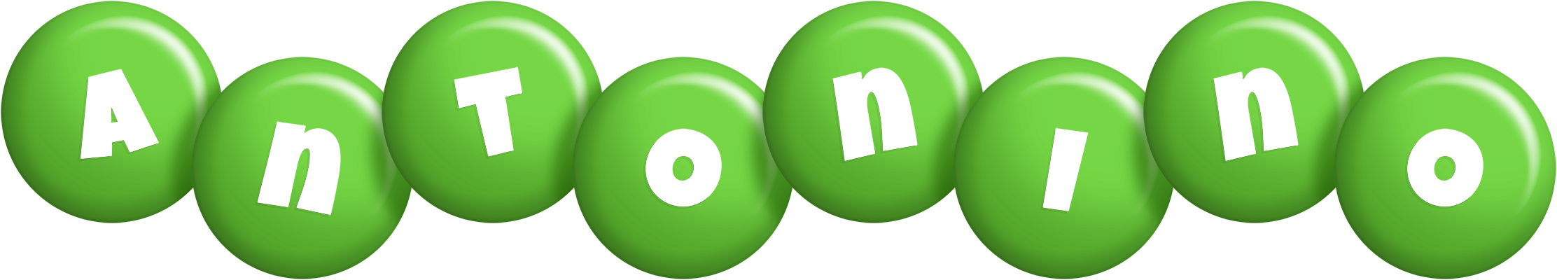 Antonino candy-green logo