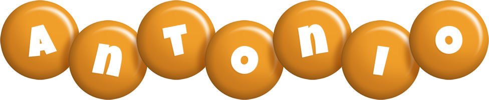 Antonio candy-orange logo