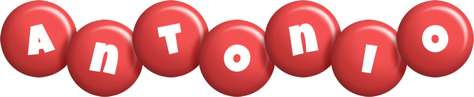 Antonio candy-red logo