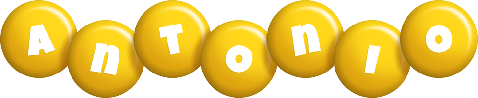 Antonio candy-yellow logo