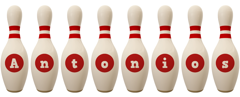 Antonios bowling-pin logo