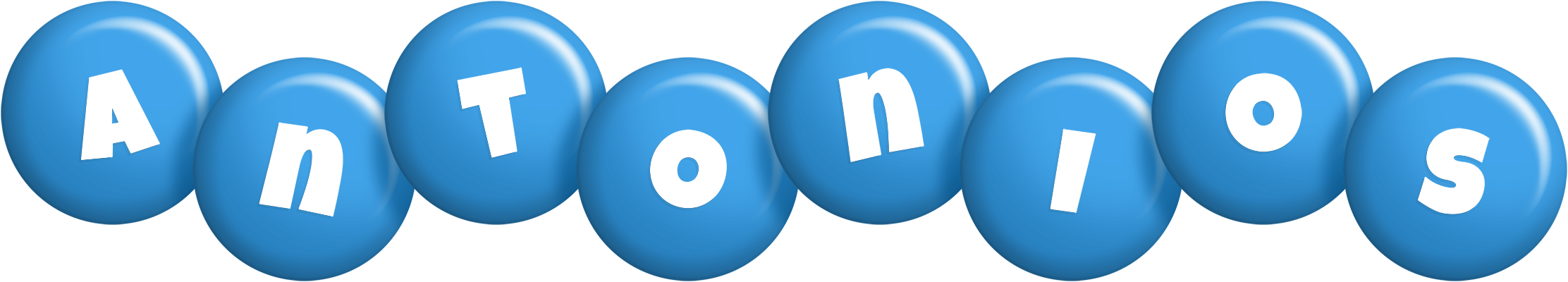 Antonios candy-blue logo