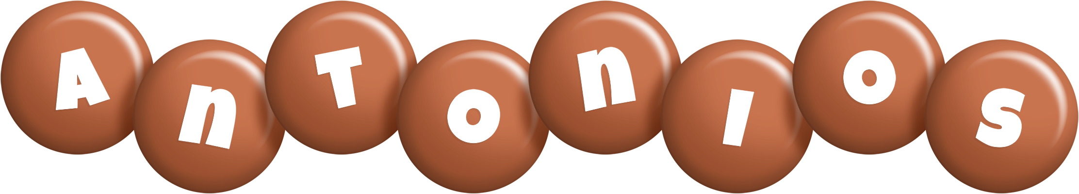 Antonios candy-brown logo