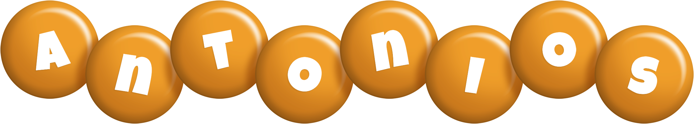 Antonios candy-orange logo