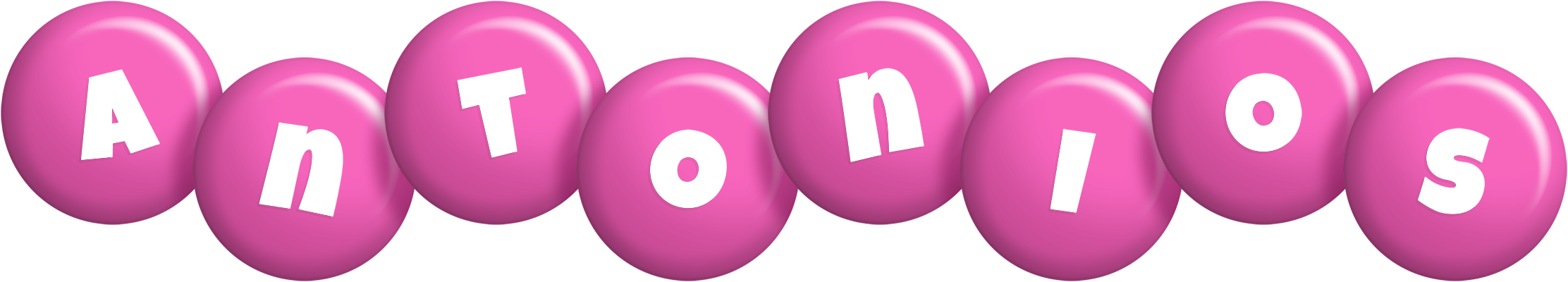 Antonios candy-pink logo