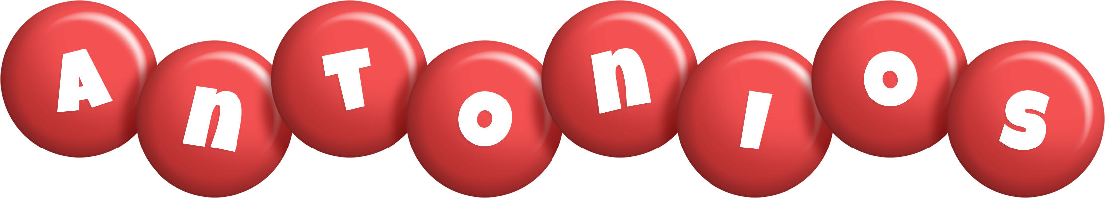 Antonios candy-red logo