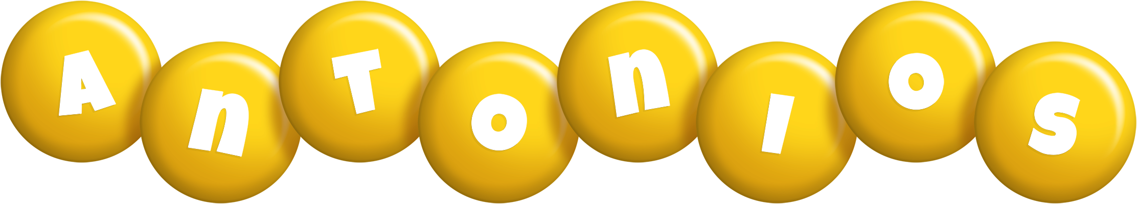 Antonios candy-yellow logo