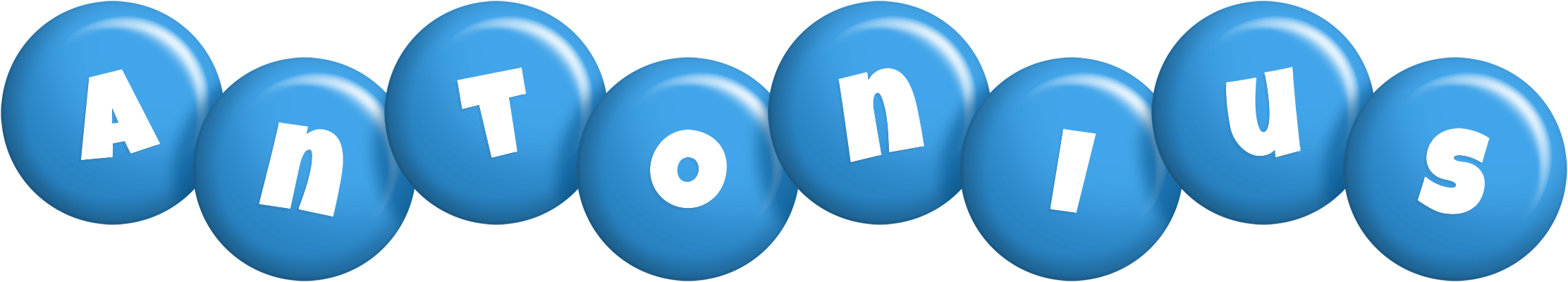 Antonius candy-blue logo