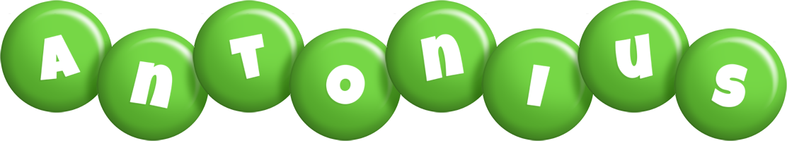 Antonius candy-green logo
