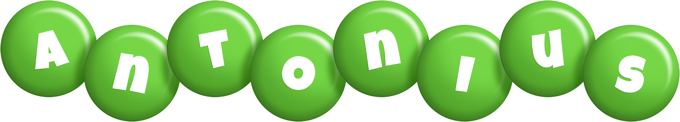 Antonius candy-green logo