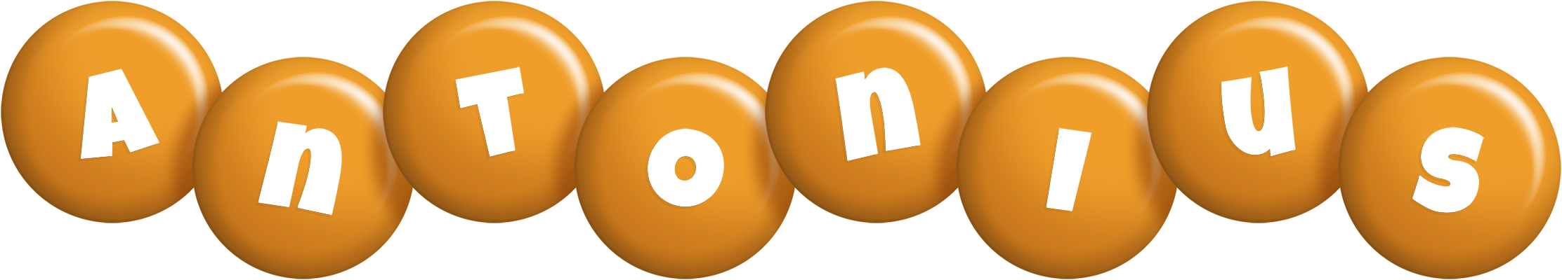 Antonius candy-orange logo