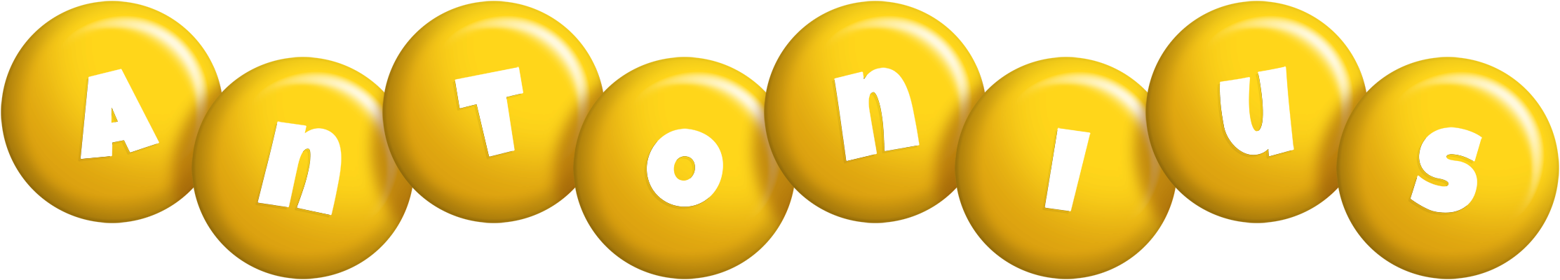 Antonius candy-yellow logo