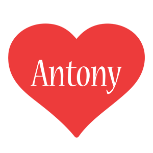 Antony love logo