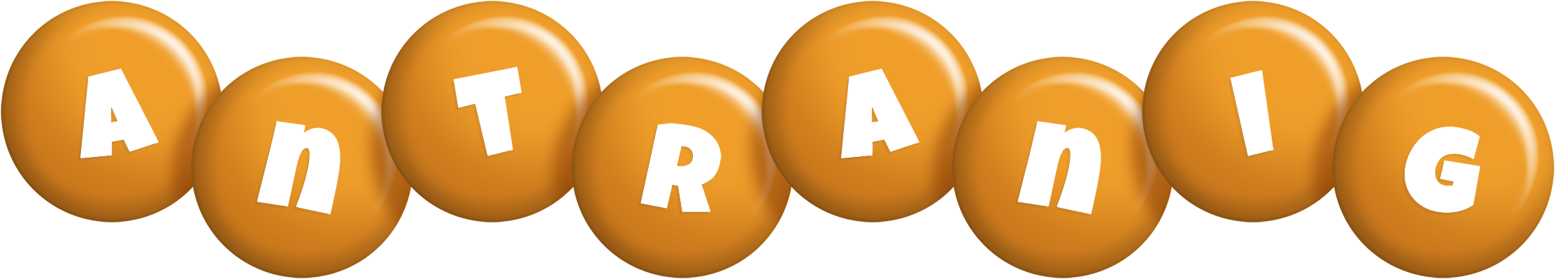 Antranig candy-orange logo
