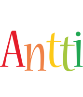 Antti birthday logo