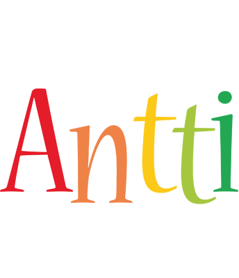 Antti birthday logo