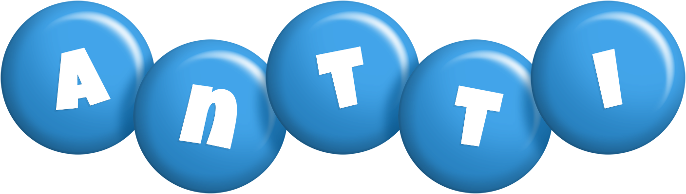 Antti candy-blue logo