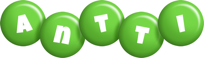 Antti candy-green logo