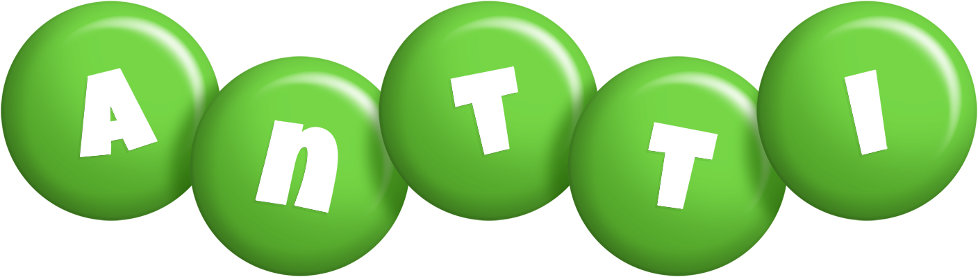 Antti candy-green logo