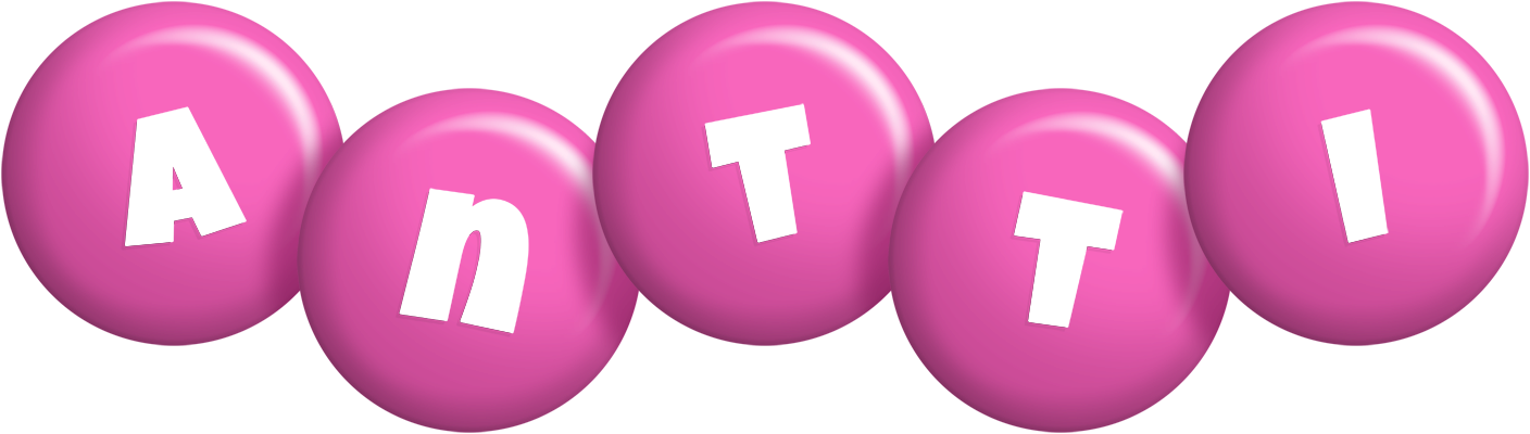 Antti candy-pink logo