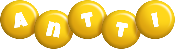 Antti candy-yellow logo