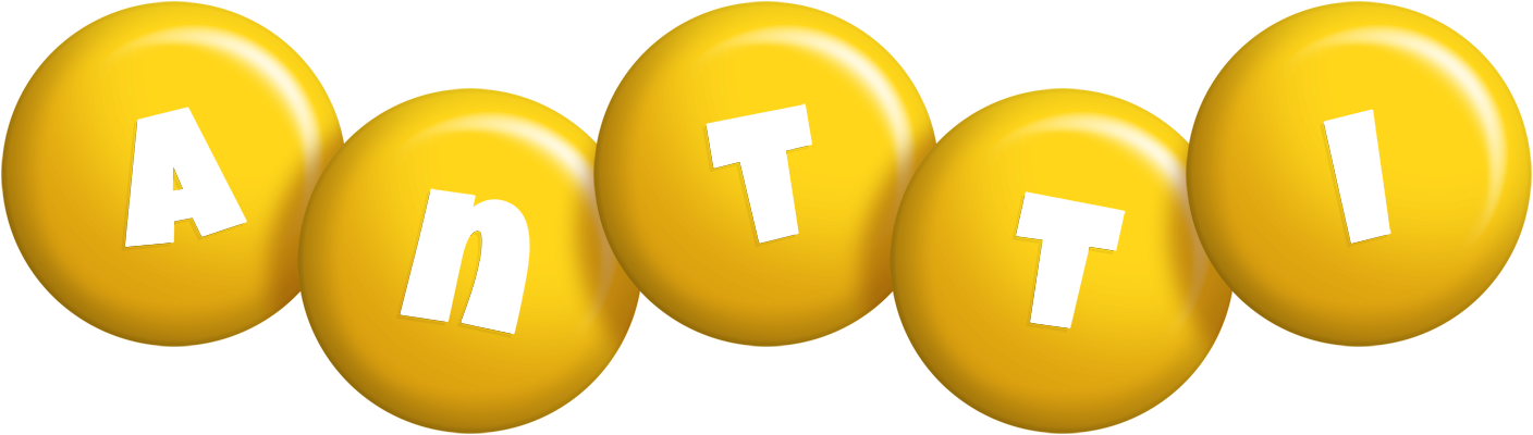 Antti candy-yellow logo